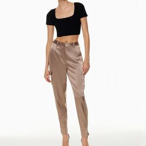 Babaton Refined Satin Cargo Pant